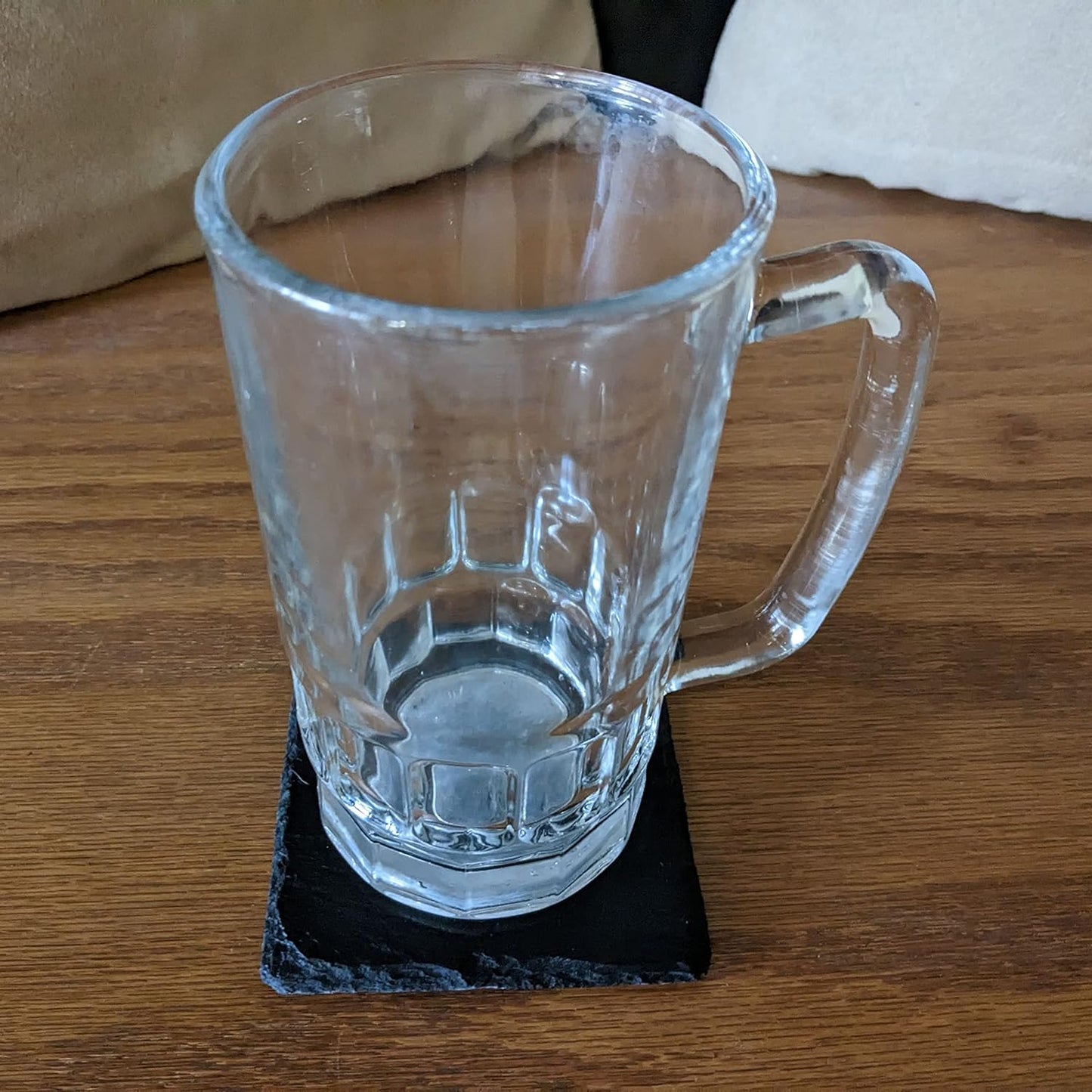 1957 Ford Fairlane 500 Design Rustic Gray Slate Coasters Set of 4 - Laser Etched, Natural Chipped Edge, Rubber Feet - Perfect Gift for Holidays, Birthdays, Housewarming - Made in Oregon USA