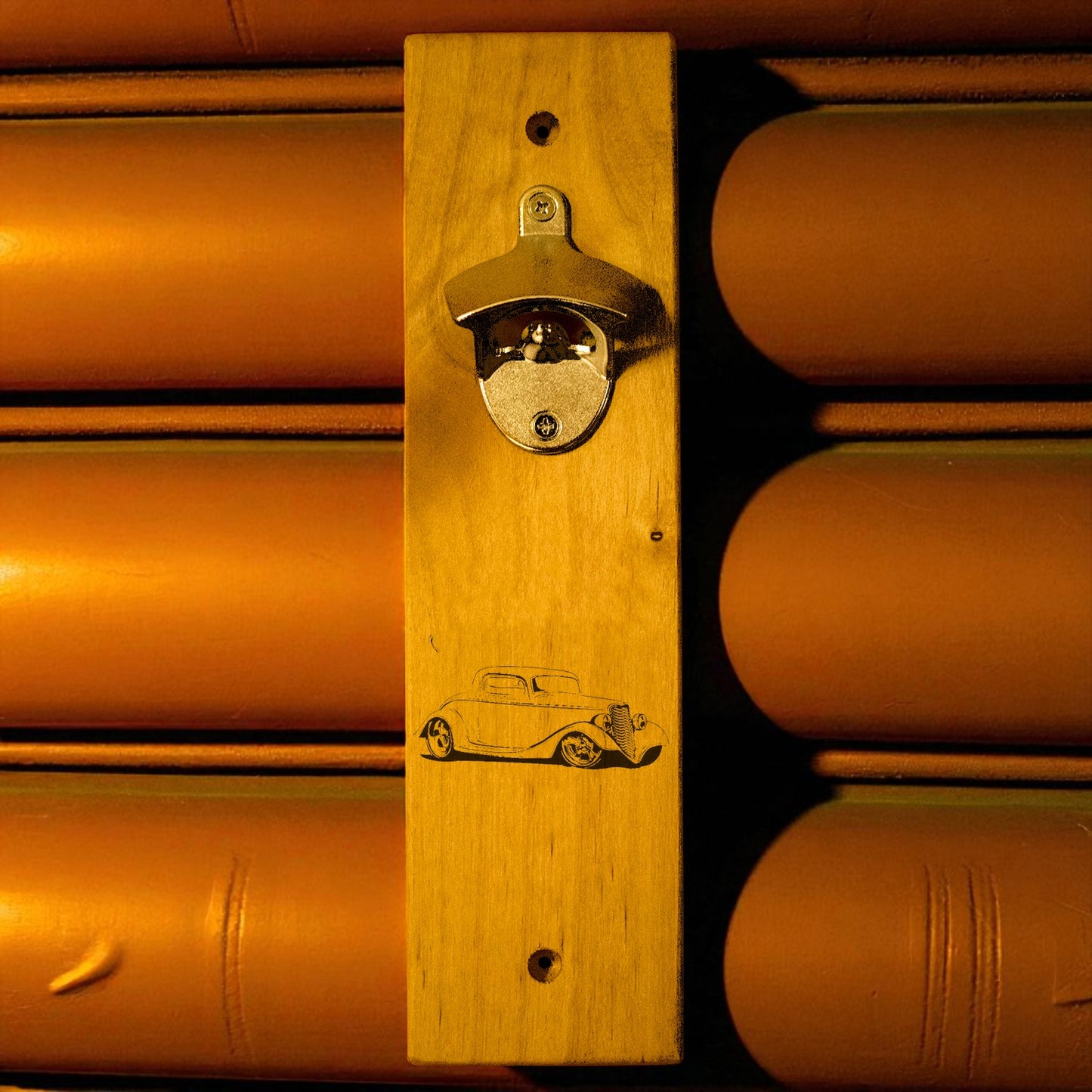 Hot Rod Wall Mount Bottle Opener