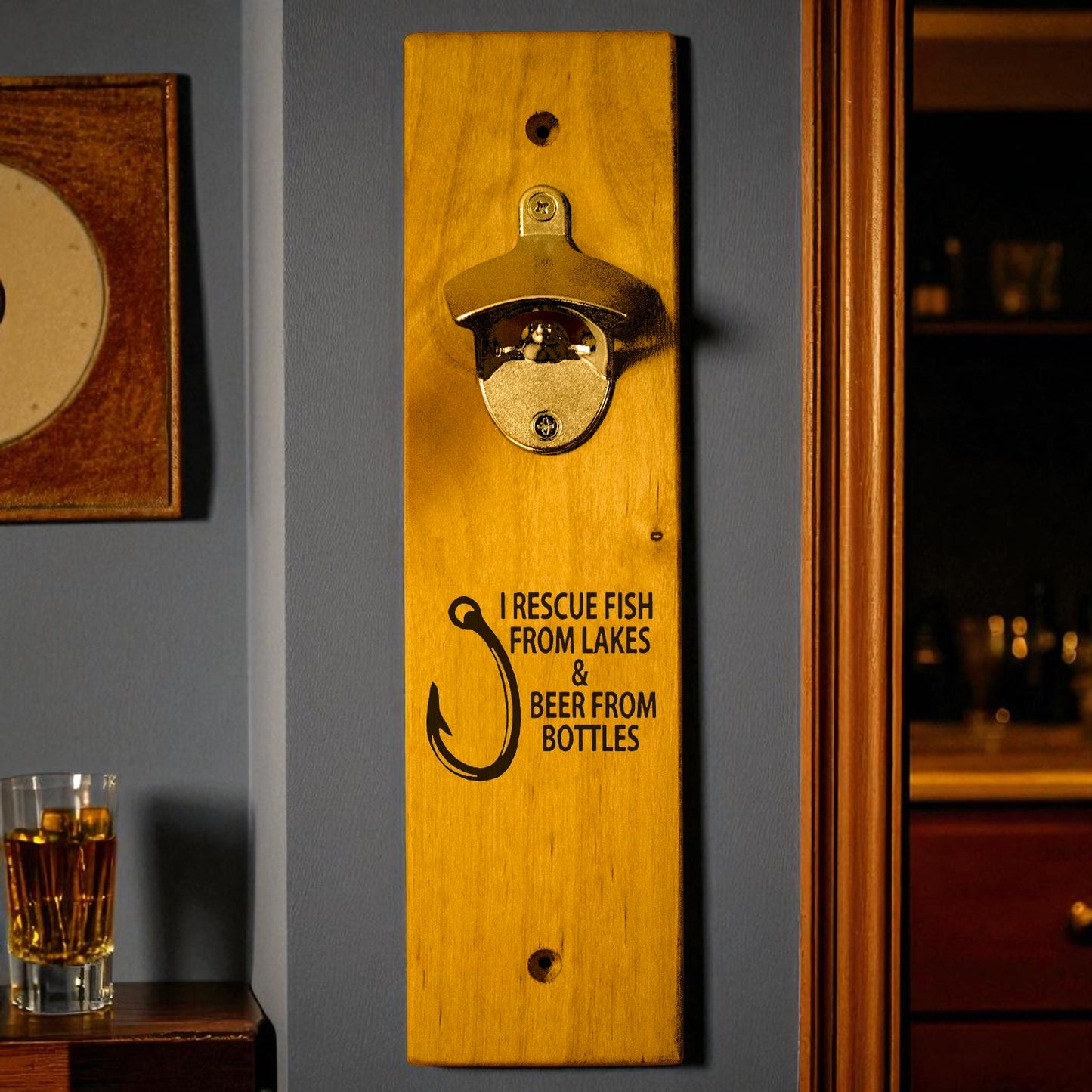 I Rescue Fish… Wall Mount Bottle Opener