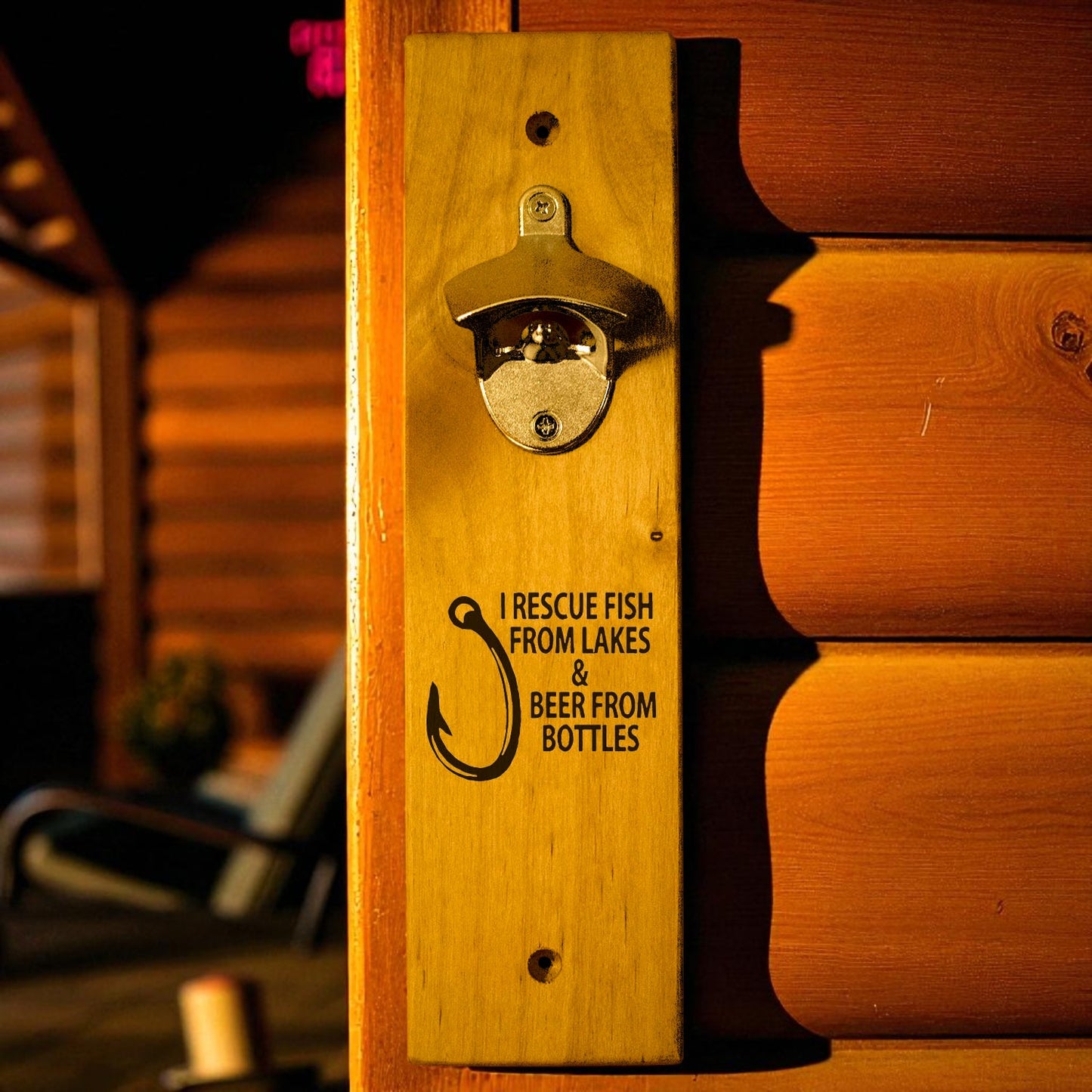 I Rescue Fish… Wall Mount Bottle Opener