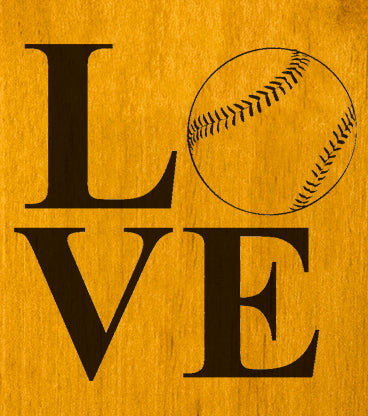 Love Baseball Wall Mount Bottle Opener