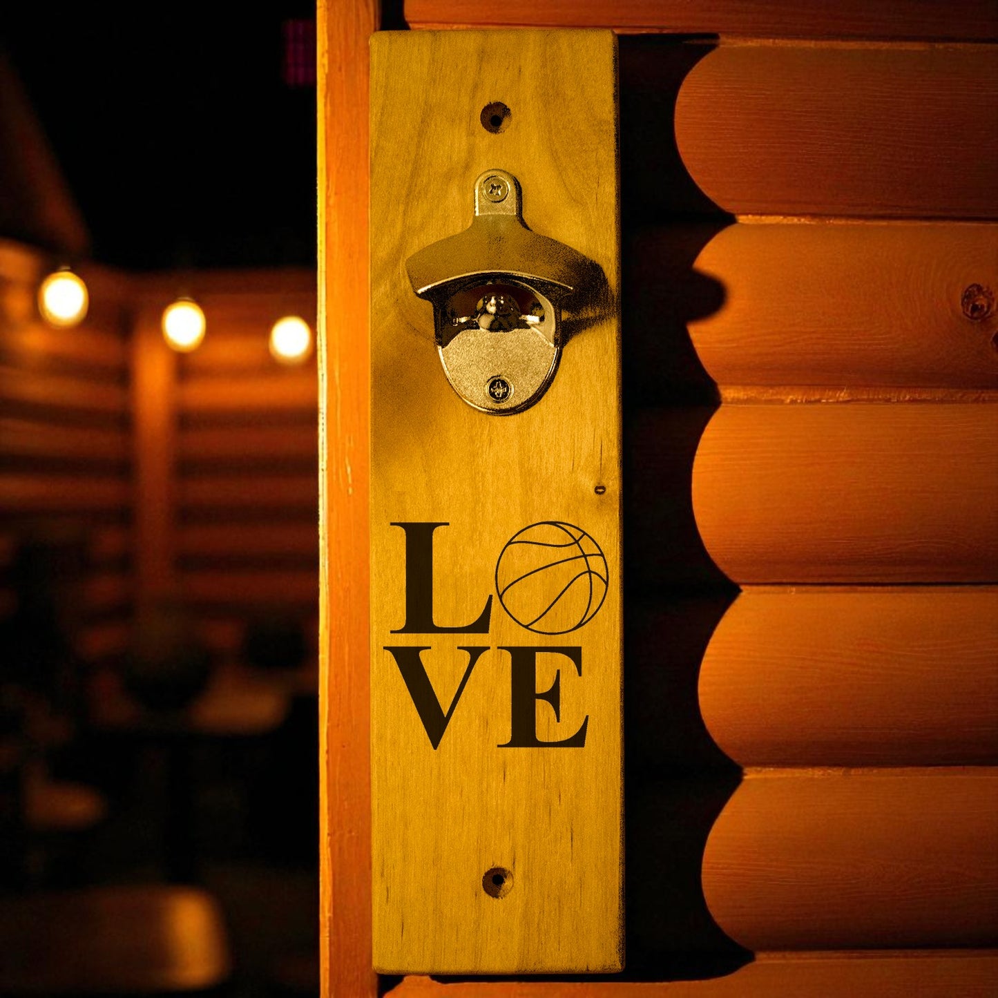 Love Basketball Wall Mount Bottle Opener