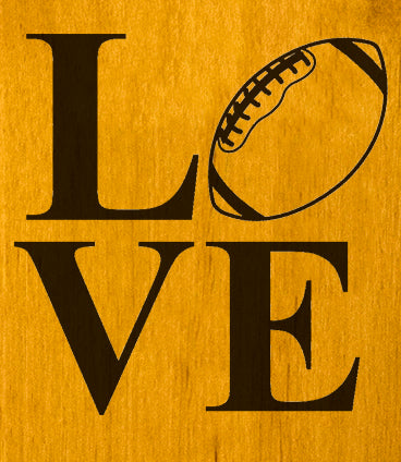 Love Football Wall Mount Bottle Opener