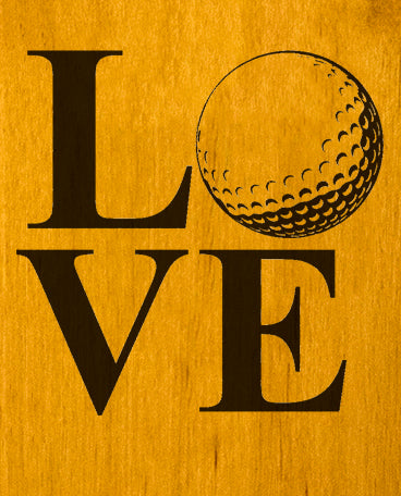Love Golf Wall Mount Bottle Opener