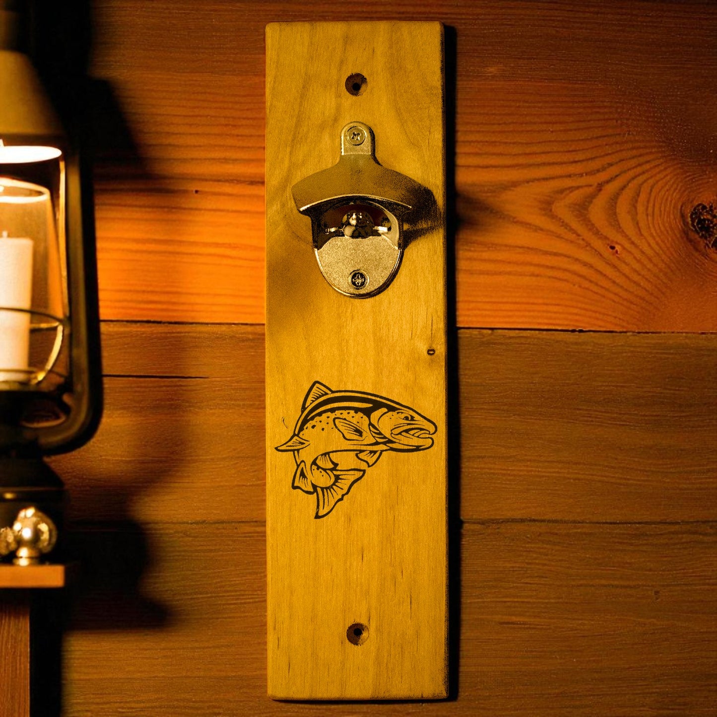 Salmon Wall Mount Bottle Opener