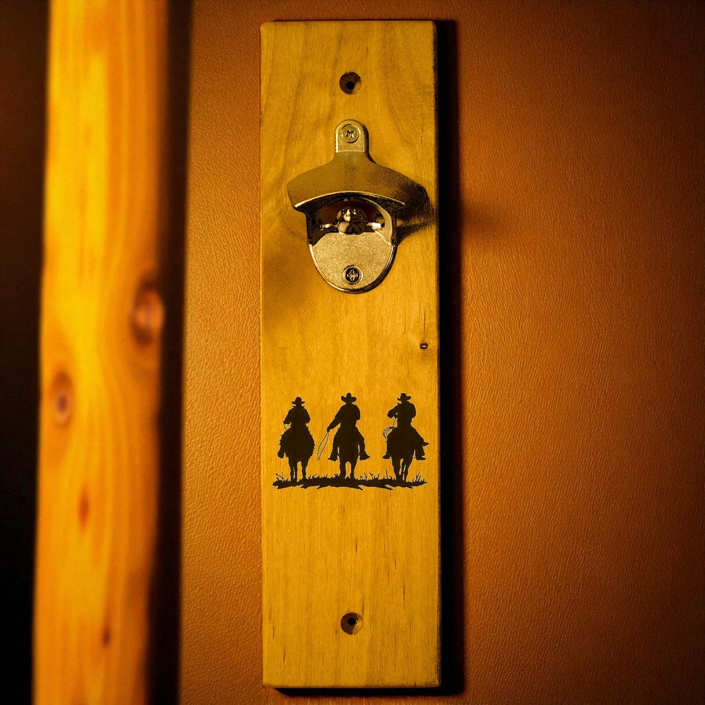 Three Cowboys Wall Mount Bottle Opener