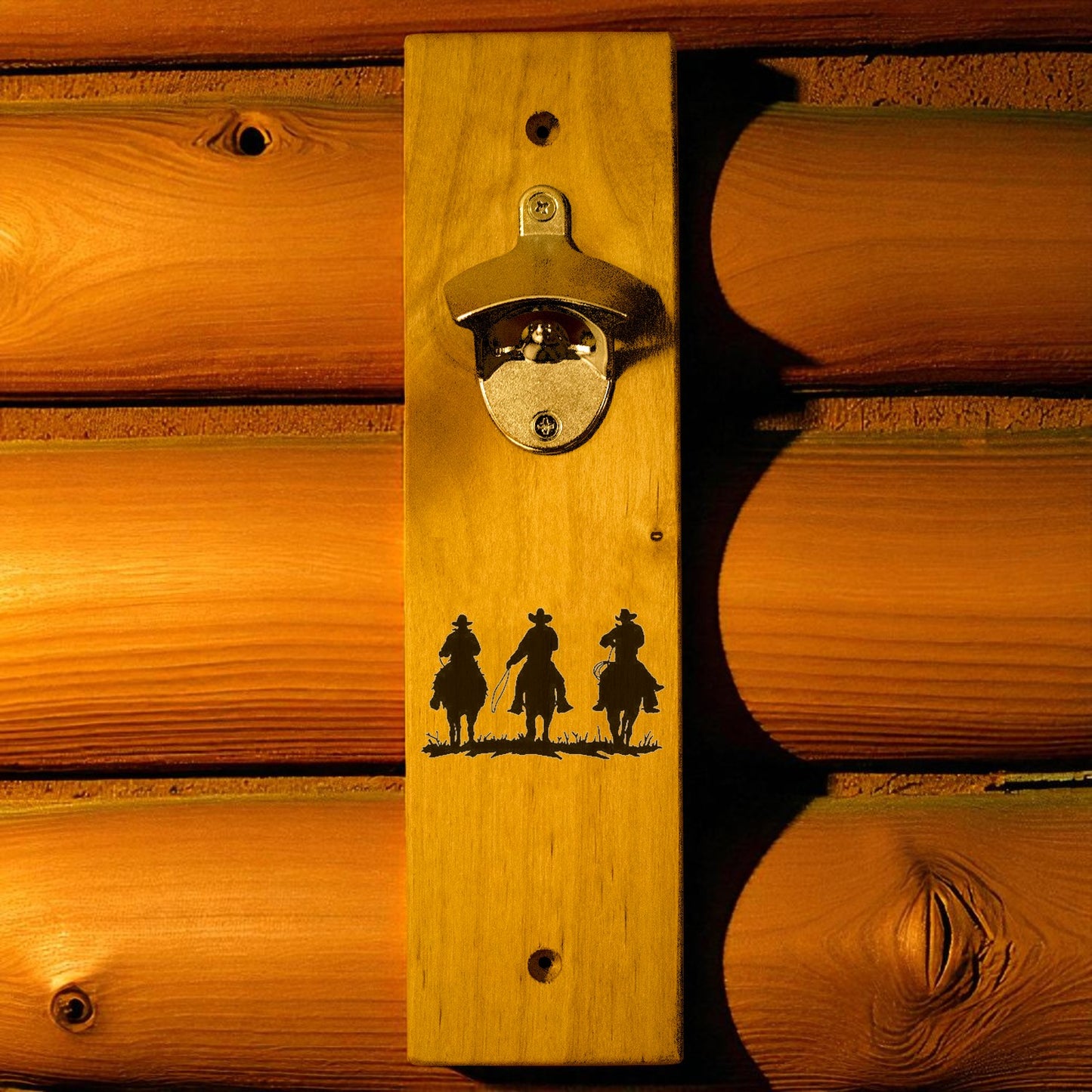 Three Cowboys Wall Mount Bottle Opener