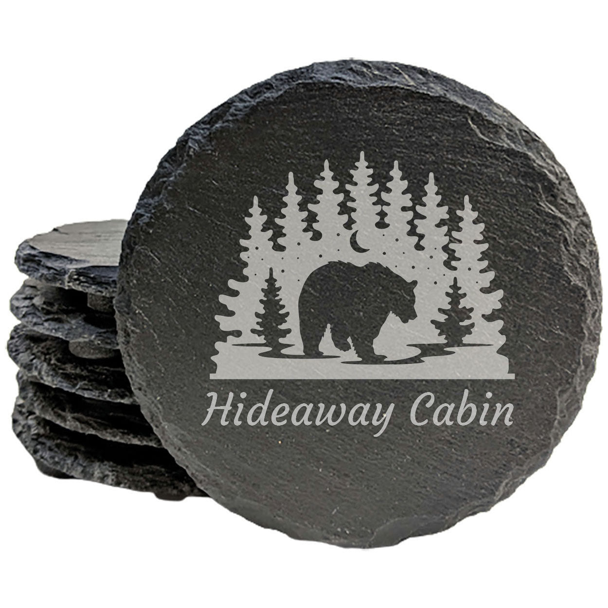 Personalized Bear Coasters