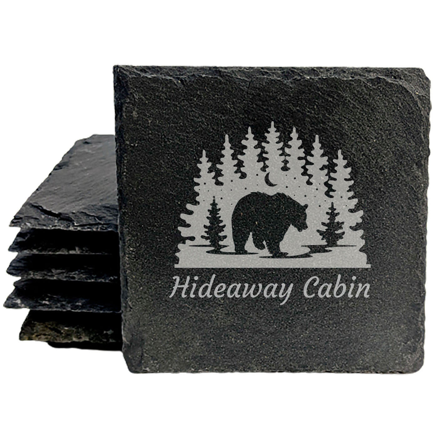 Personalized Bear Coasters
