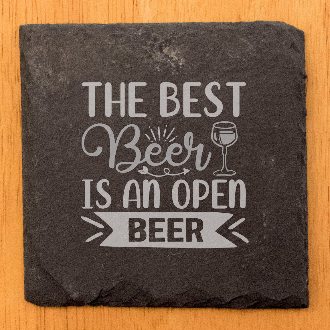 Level Up Your Entertaining: The Best Beer is an Open Beer Slate Coasters