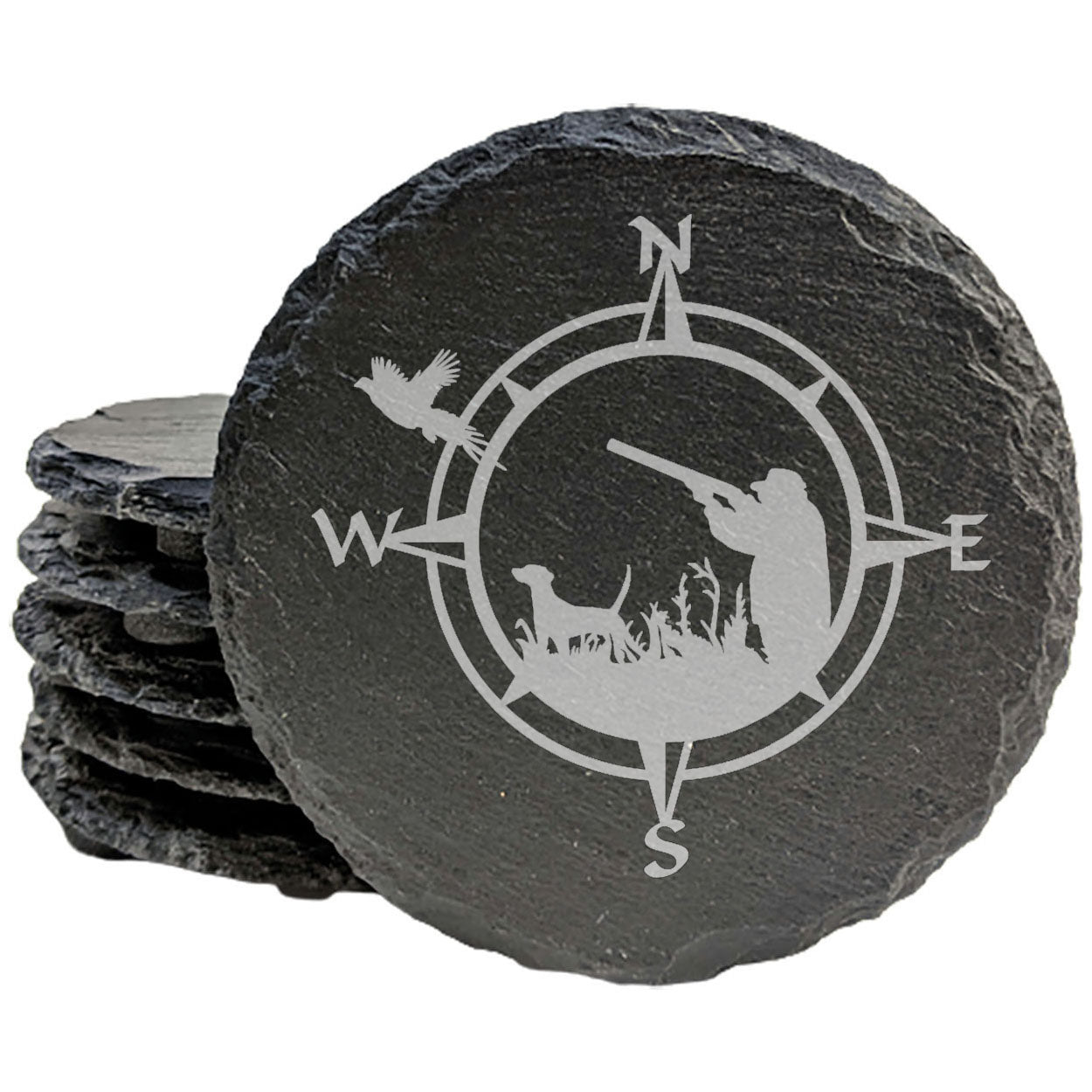 The Perfect Gift for Hunters: Bird Hunting Laser-Etched Slate Coasters