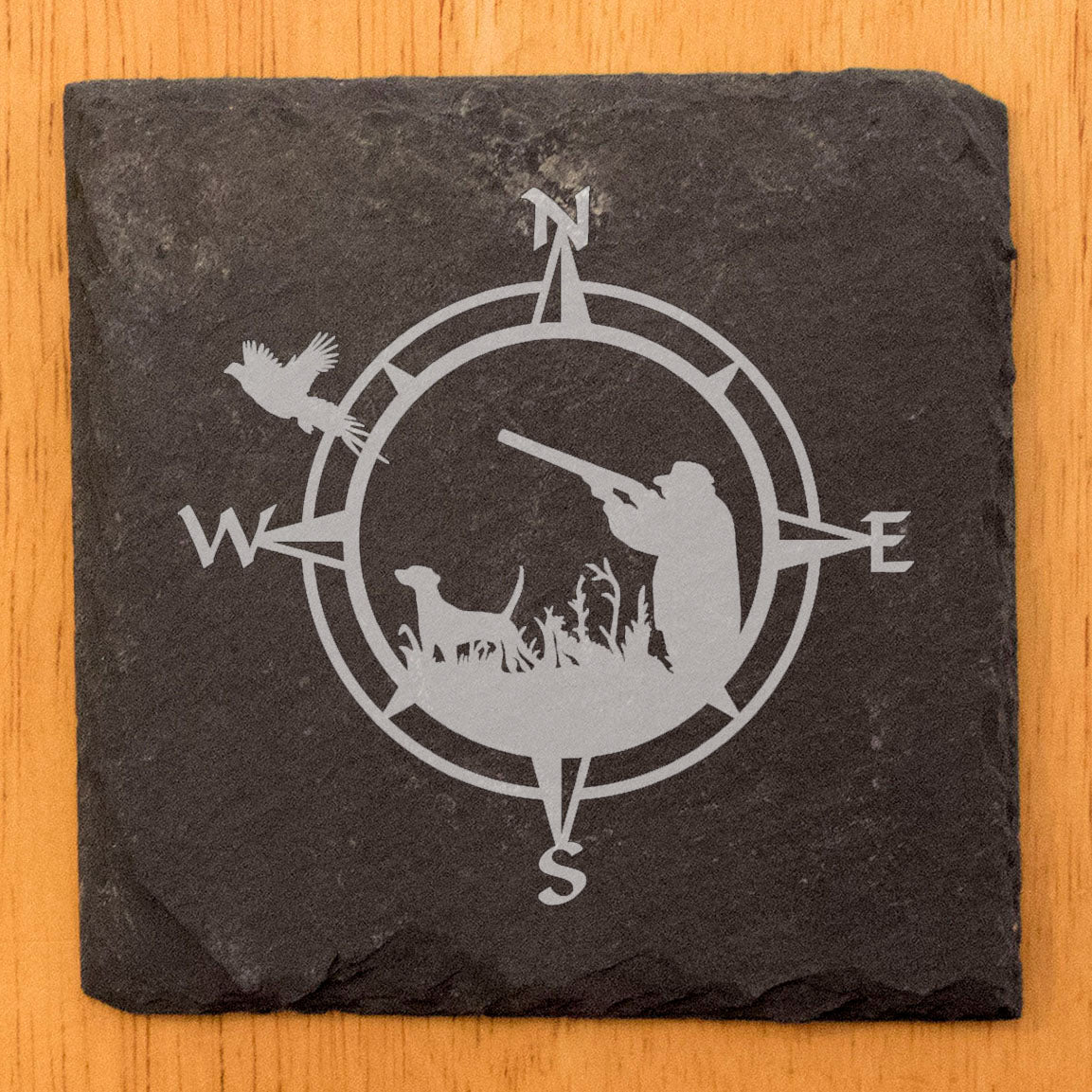 The Perfect Gift for Hunters: Bird Hunting Laser-Etched Slate Coasters