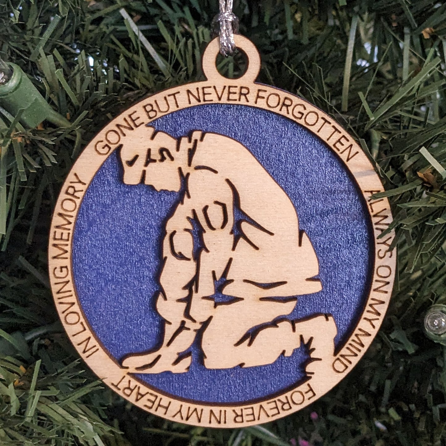 Coast Guard Sailor Memorial Ornament - Handcrafted Wood Laser Cut Christmas Decoration - Patriotic Military Tribute Gift