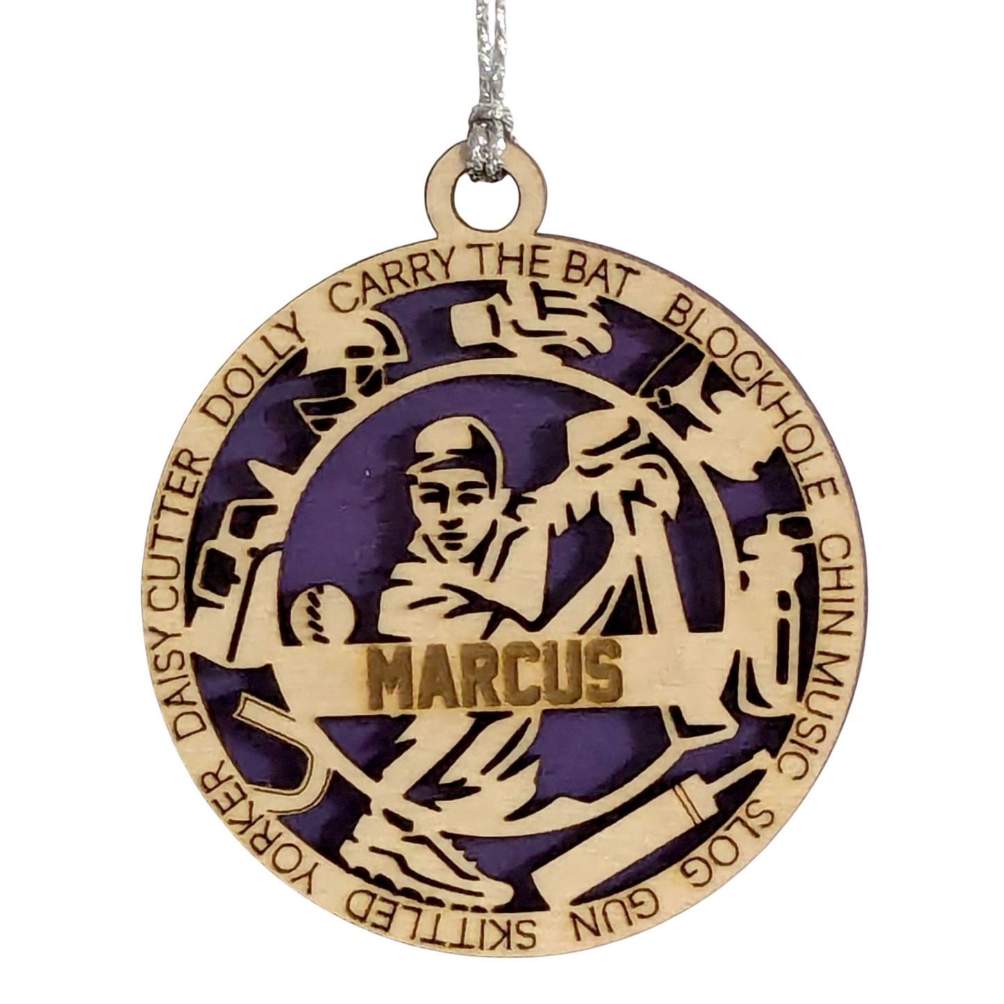 3-Inch Personalized Handcrafted Wooden Male Cricket Christmas Ornament - Unique Cricket Sports Themed Gift for Cricket Enthusiasts - Customizable Keepsake Holiday Decoration - Cricket Lover's Ornament