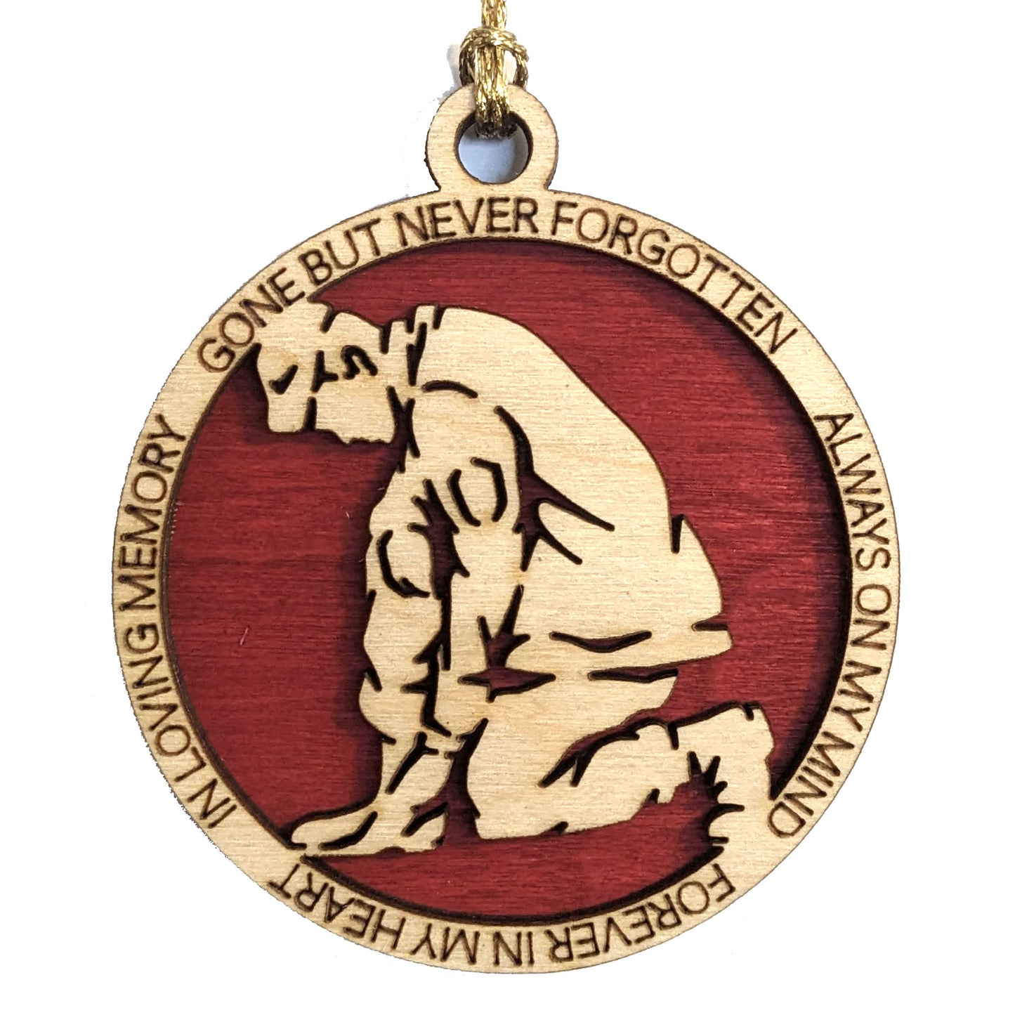 Handcrafted Marine Soldier Memorial Christmas Ornament - 3" Wood Laser Cut Tribute - Military Holiday Decoration - Customizable Patriotic Gift