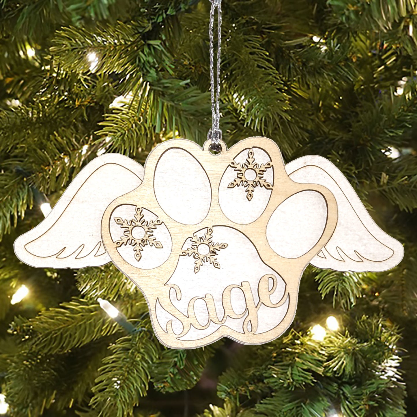 Personalized Angel Paw Print Keepsake for Pet Lovers, More Than Just an Ornament
