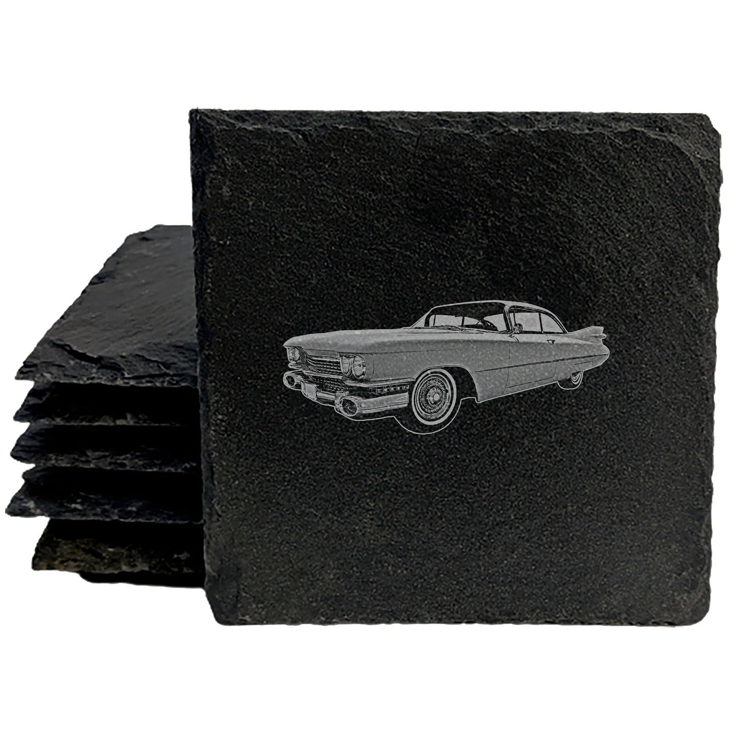 Tailfin Flair: Laser-Etched El Dorado Coasters for Your Collection