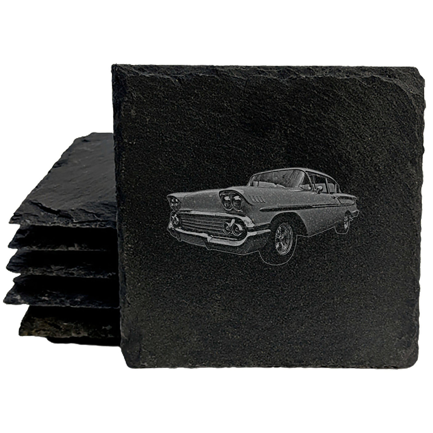 Classic Car Magic: Vintage 1958 Bel Air Coasters with Flair