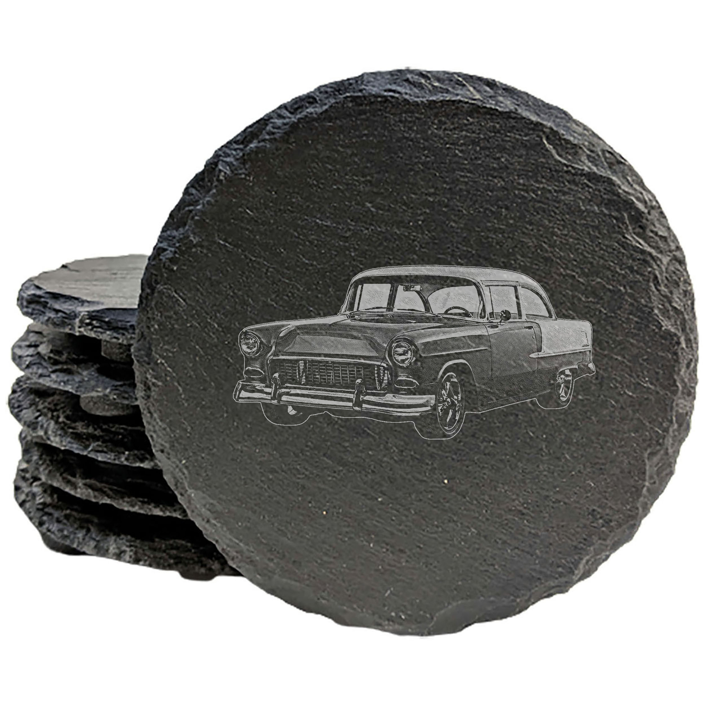 Coast in Chrome: Retro 1955 Bel Air Coasters for Any Drink