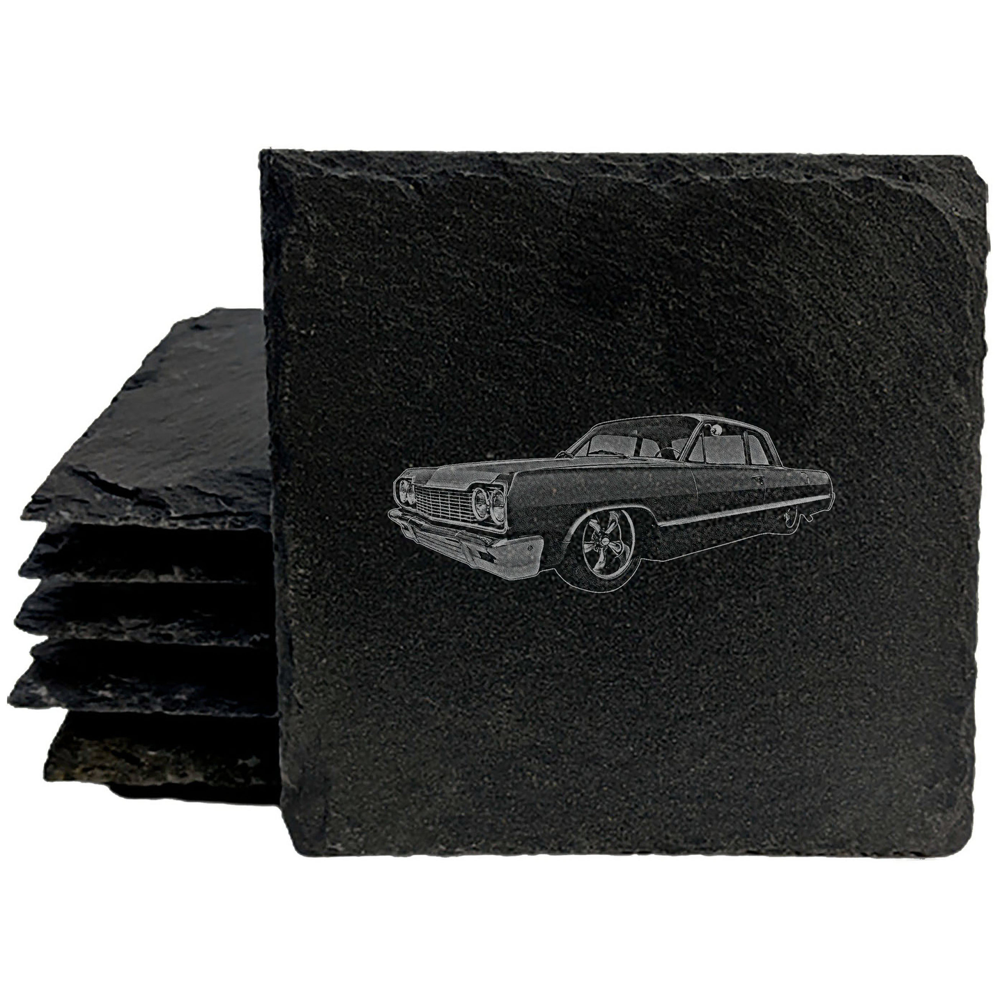 Coast in Classic Style: Retro 1964 Impala Coasters (2 Designs)