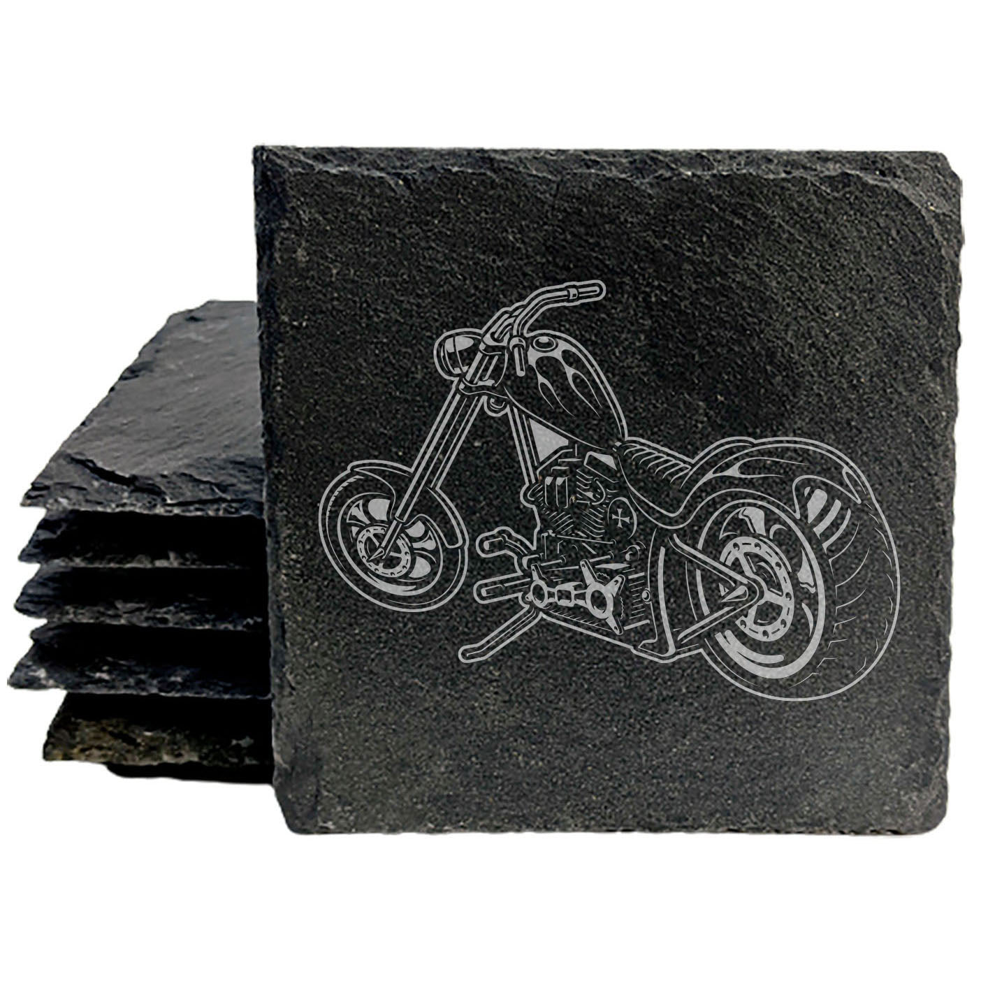 Level Up Your Man Cave: Rustic Chopper Coasters for the Motorcycle Enthusiast