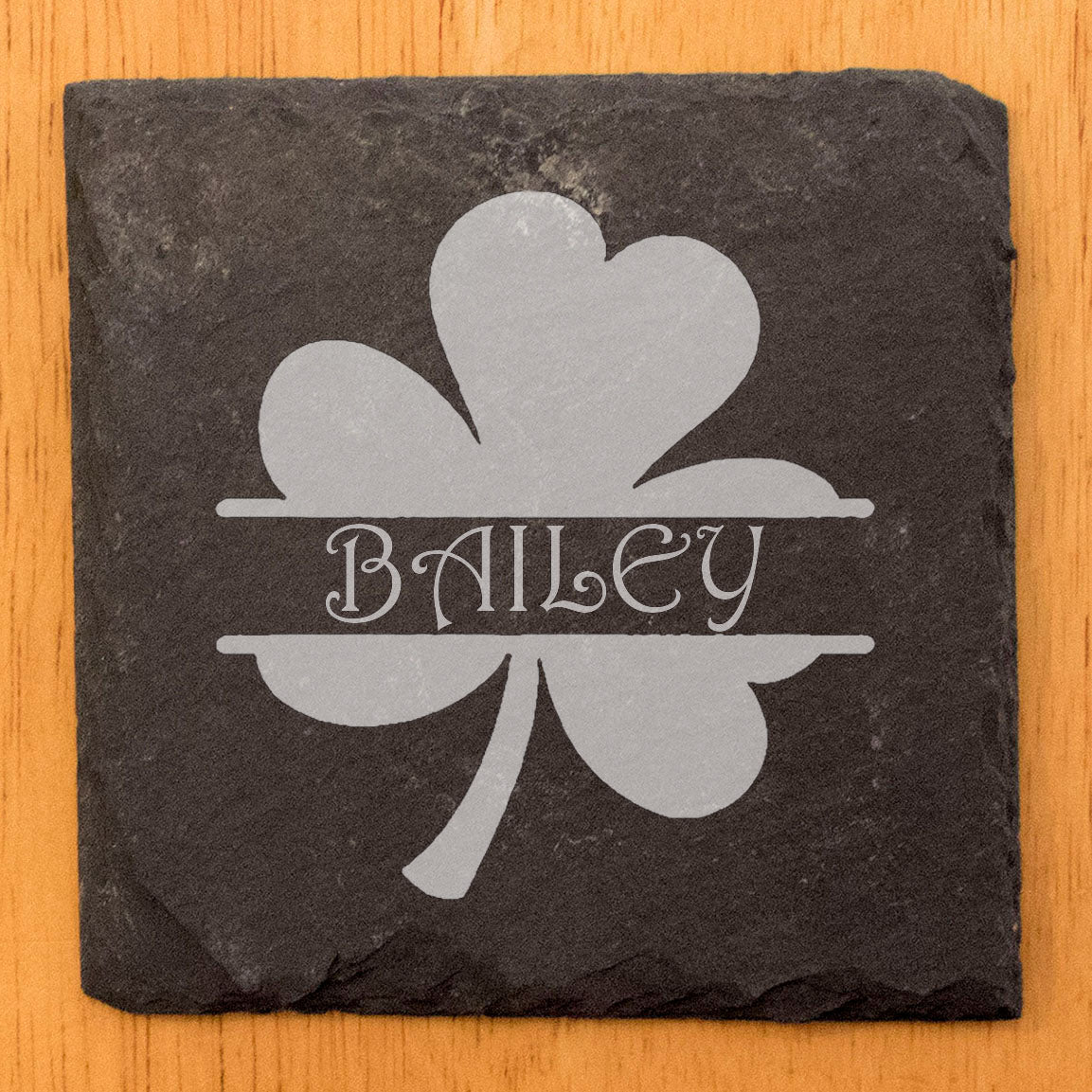 Lucky Charm: Personalized Clover Coasters for any Drink