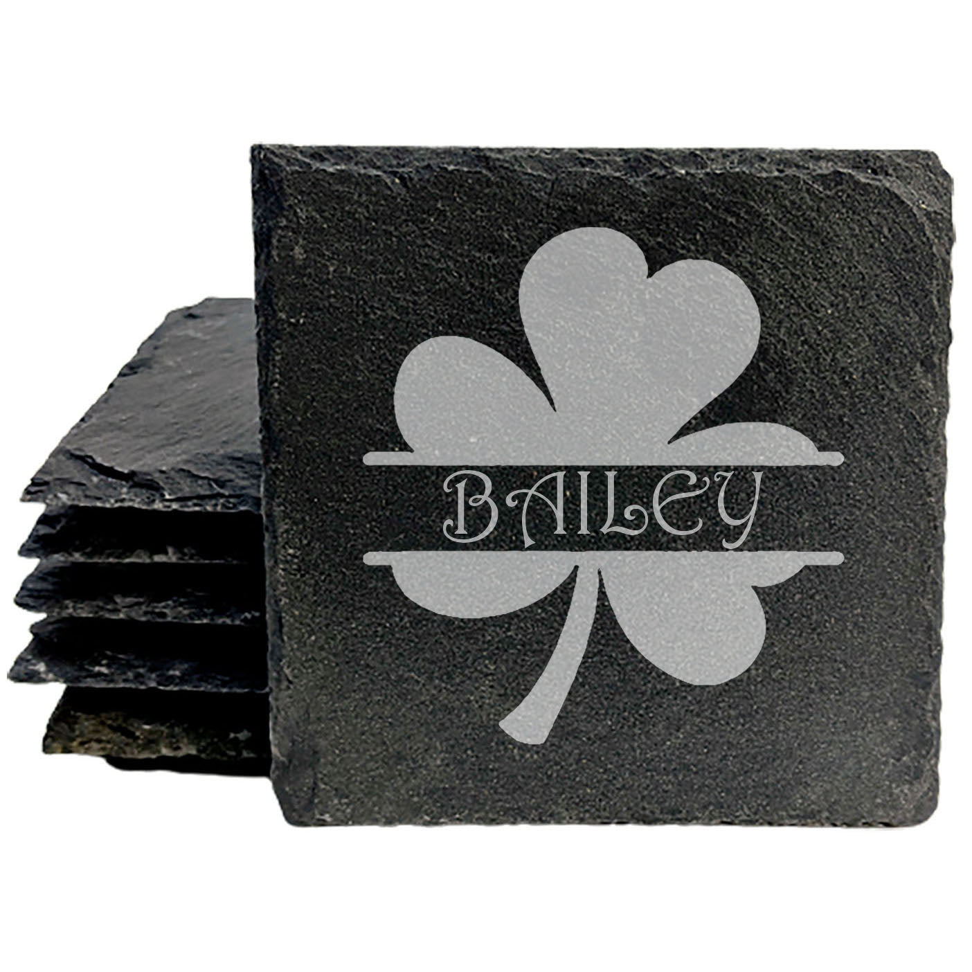 Lucky Charm: Personalized Clover Coasters for any Drink