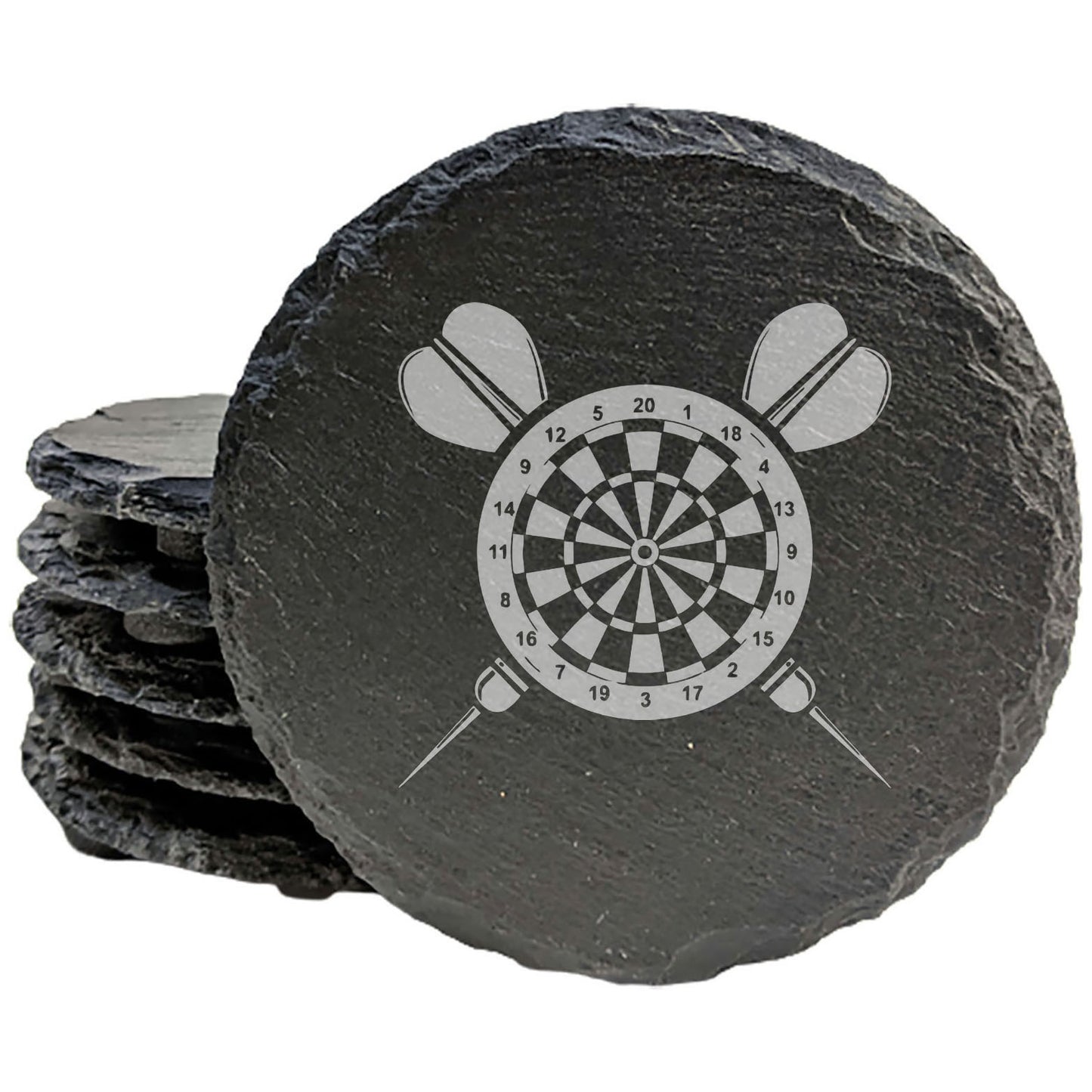 Game On! Elevate Your Entertaining with Unique Dartboard Slate Coasters