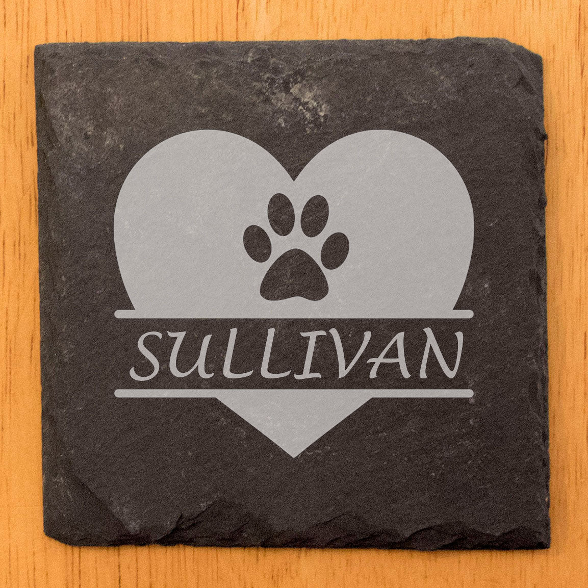 Wrapped in Love: Personalized Heart Paw Coasters for Pet Lovers