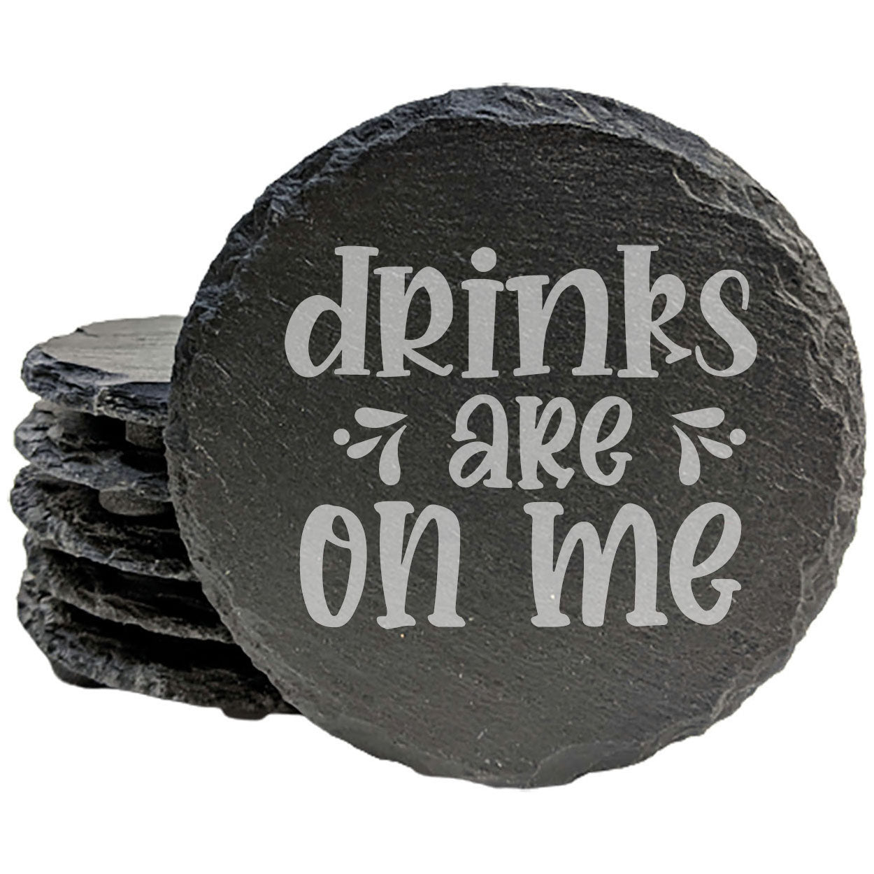 The Perfect Conversation Starter: Hilarious "Drinks on Me" Coasters for Your Home Bar