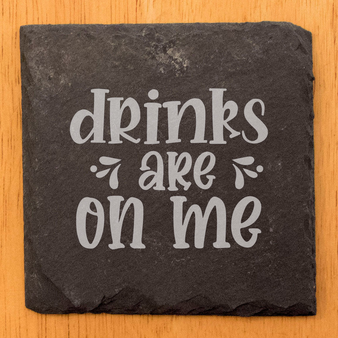 The Perfect Conversation Starter: Hilarious "Drinks on Me" Coasters for Your Home Bar