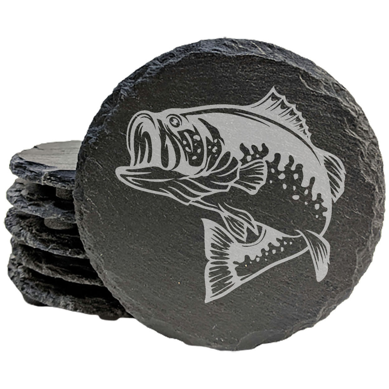 Reel in the Fun: Fishing Bass Coasters for the Lake House
