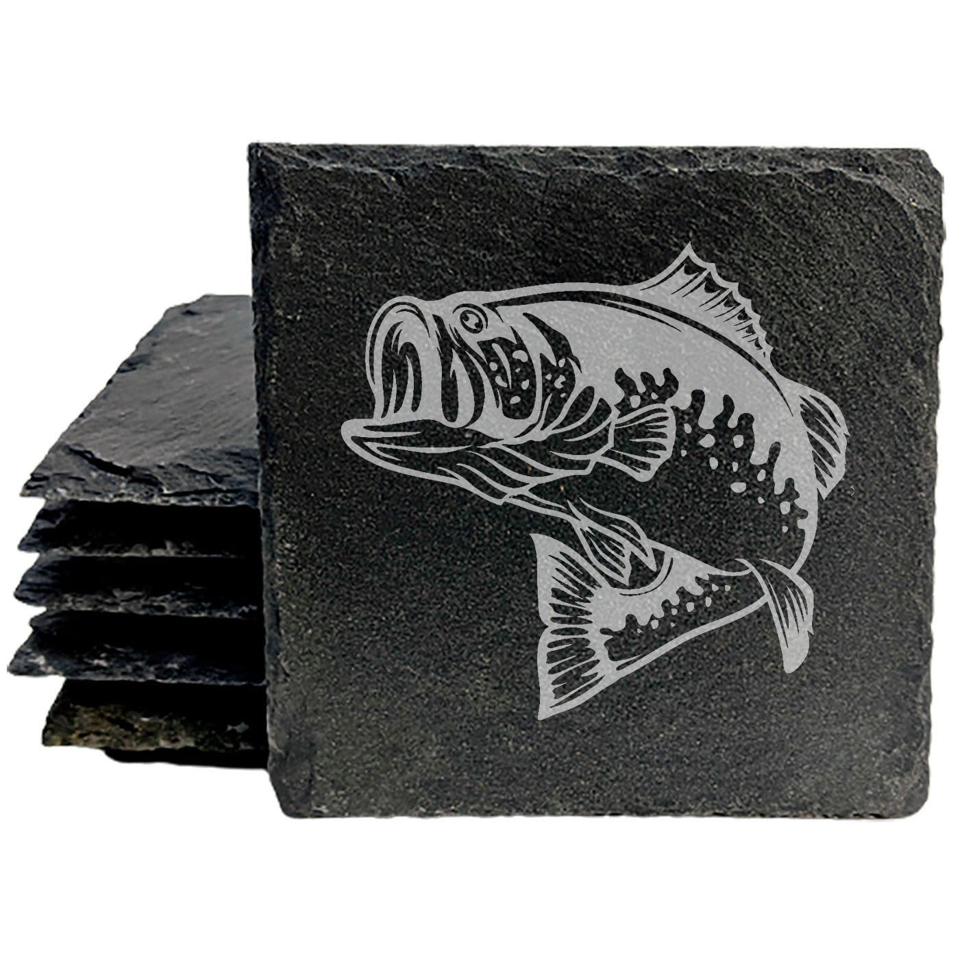 Reel in the Fun: Fishing Bass Coasters for the Lake House