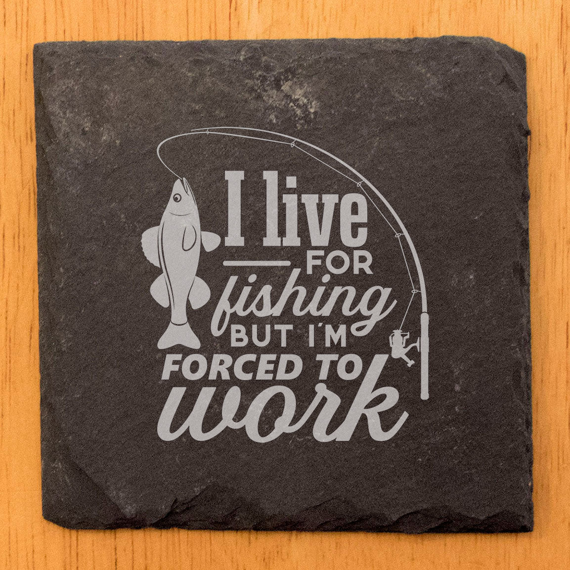 Escape the Grind: Funny Fishing Quote Coasters for the Soul