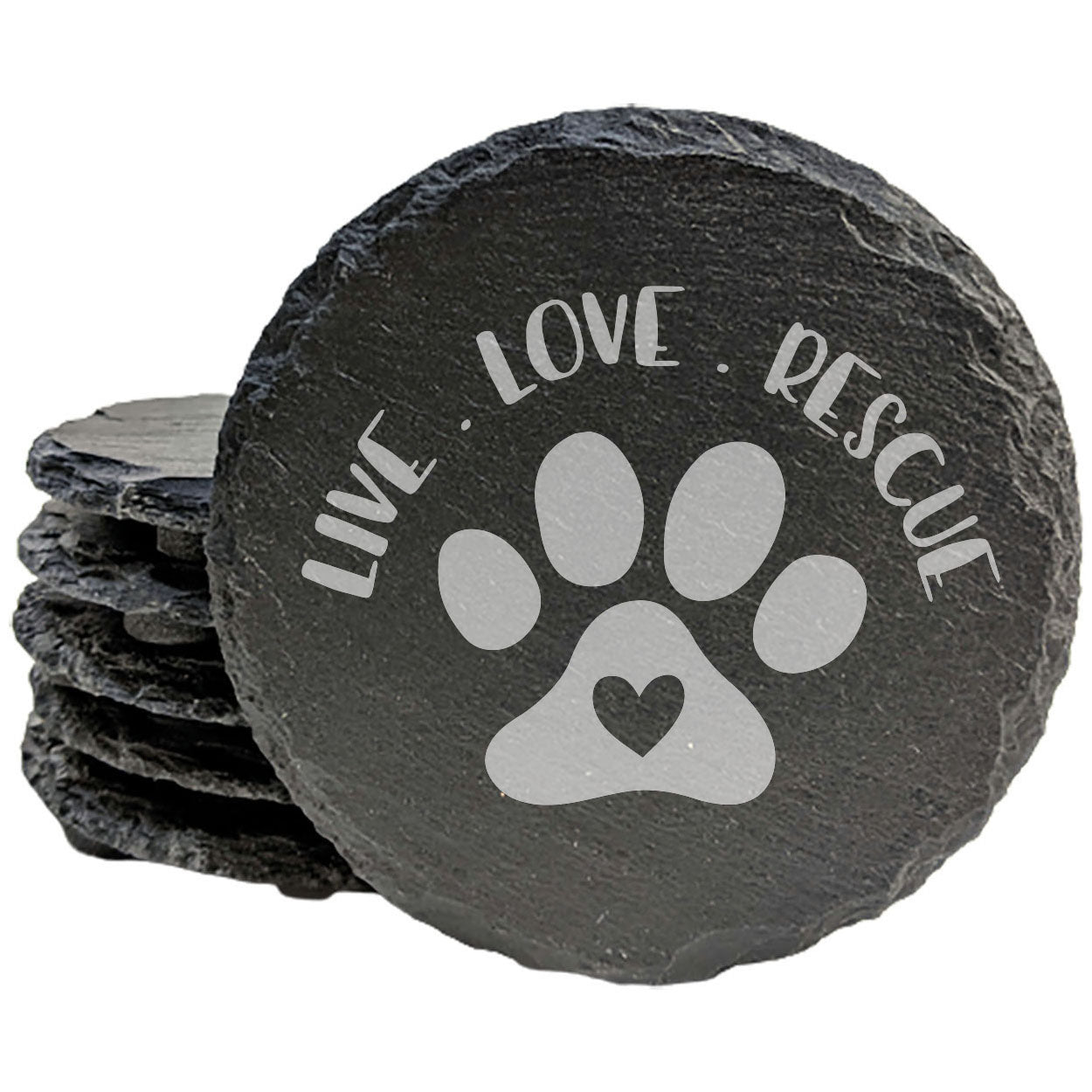 Spreading Pawsitivity: Live Love Rescue Coasters