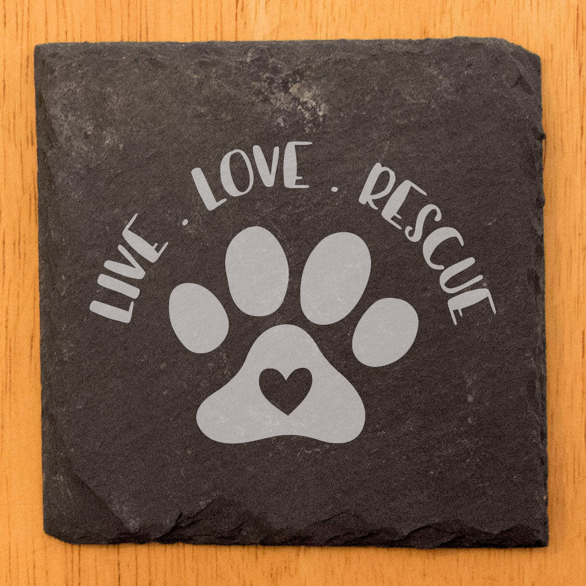Spreading Pawsitivity: Live Love Rescue Coasters