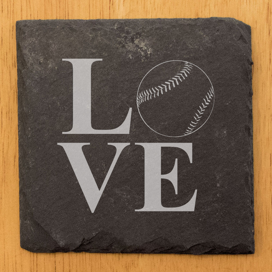 Love the Game: Baseball Inspired Coasters on Slate