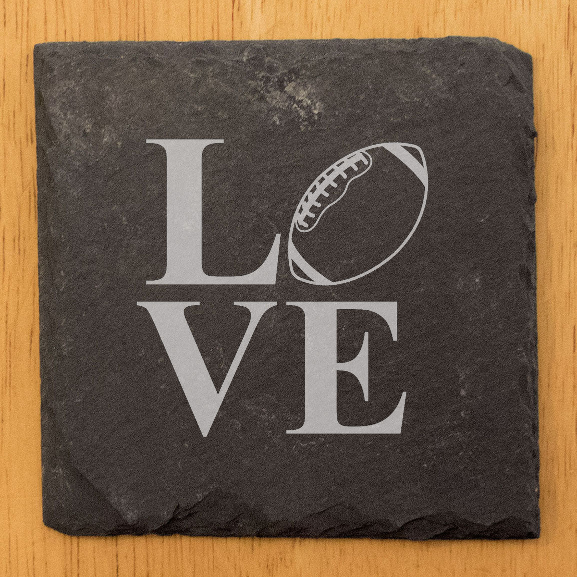 Love the Game: Football Inspired Coasters on Slate