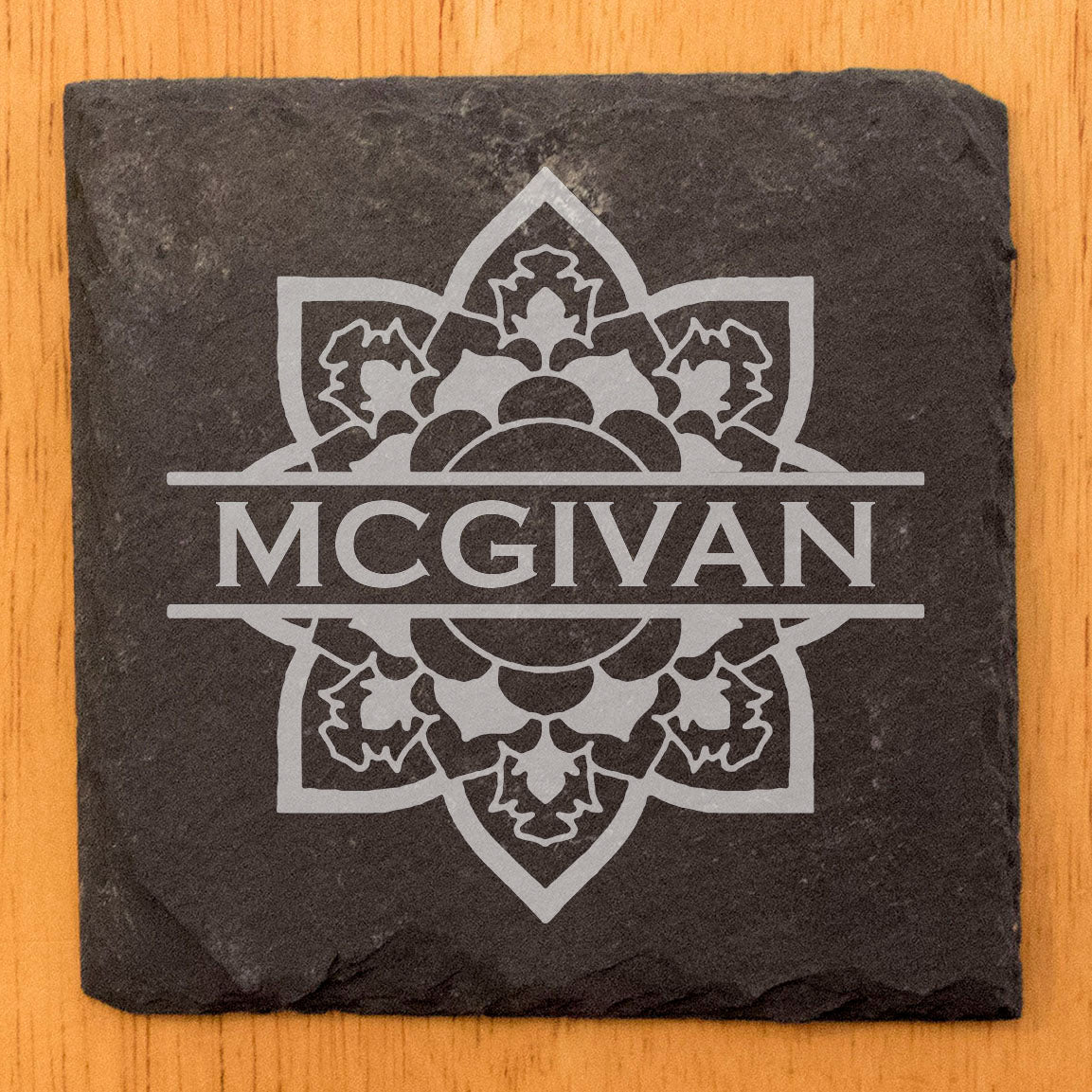 Let Your Name Bloom: Personalized Floral Monogram Coasters
