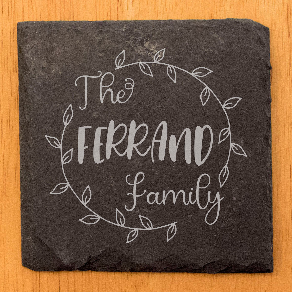 Personalized Monogram Coasters, Natural Slate Stone Coaster Set, Birthday, Wedding Or Anniversary Gift, Customized Rustic Coasters, Drink Coasters