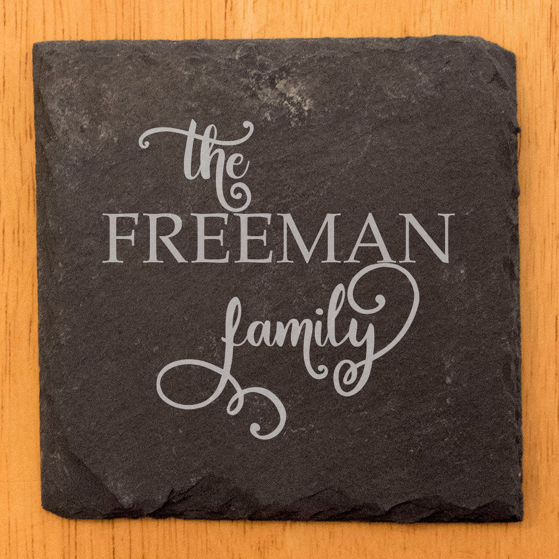 Personalized Monogram Coasters, Natural Slate Stone Coaster Set, Birthday, Wedding Or Anniversary Gift, Customized Rustic Coasters, Drink Coasters