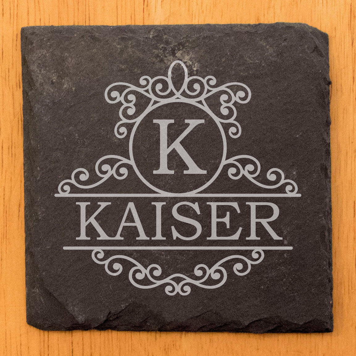 Personalized Monogram Coasters, Natural Slate Stone Coaster Set, Birthday, Wedding Or Anniversary Gift, Customized Rustic Coasters, Drink Coasters