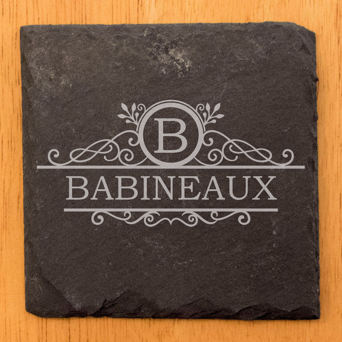 Personalized Monogram Coasters, Natural Slate Stone Coaster Set, Birthday, Wedding Or Anniversary Gift, Customized Rustic Coasters, Drink Coasters