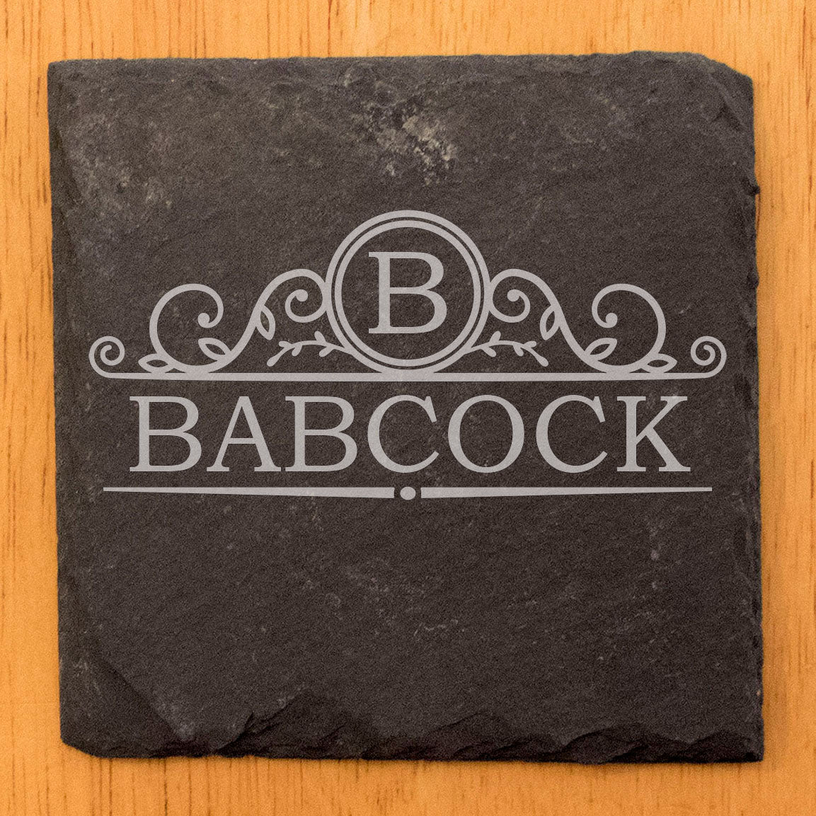 Personalized Monogram Coasters, Natural Slate Stone Coaster Set, Birthday, Wedding Or Anniversary Gift, Customized Rustic Coasters, Drink Coasters
