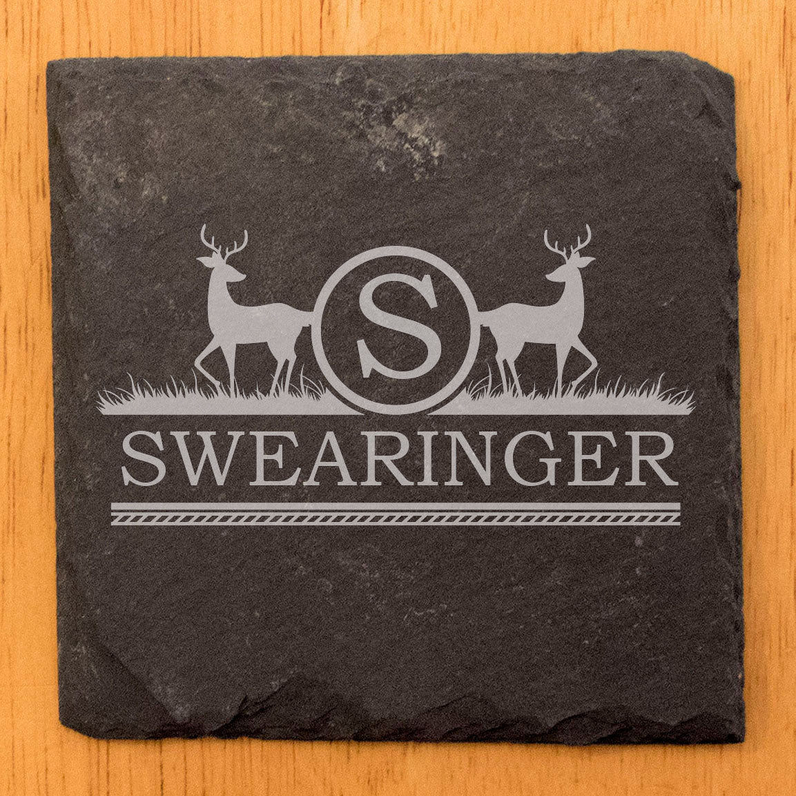 Personalized Monogram Coasters, Natural Slate Stone Coaster Set, Birthday, Wedding Or Anniversary Gift, Customized Rustic Coasters, Drink Coasters