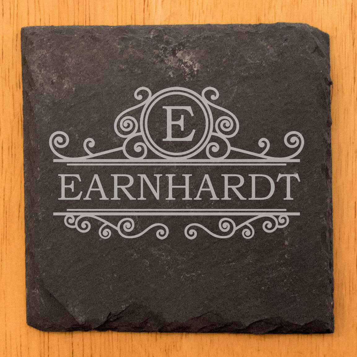 Personalized Monogram Coasters, Natural Slate Stone Coaster Set, Birthday, Wedding Or Anniversary Gift, Customized Rustic Coasters, Drink Coasters