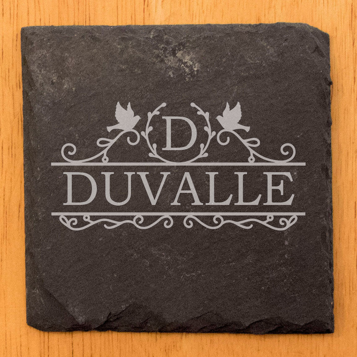 Personalized Monogram Coasters, Natural Slate Stone Coaster Set, Birthday, Wedding Or Anniversary Gift, Customized Rustic Coasters, Drink Coasters