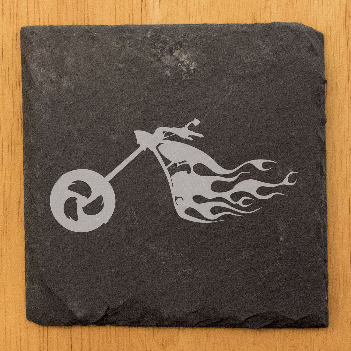 Ride the Fire: Flaming Chopper Motorcycle Coasters