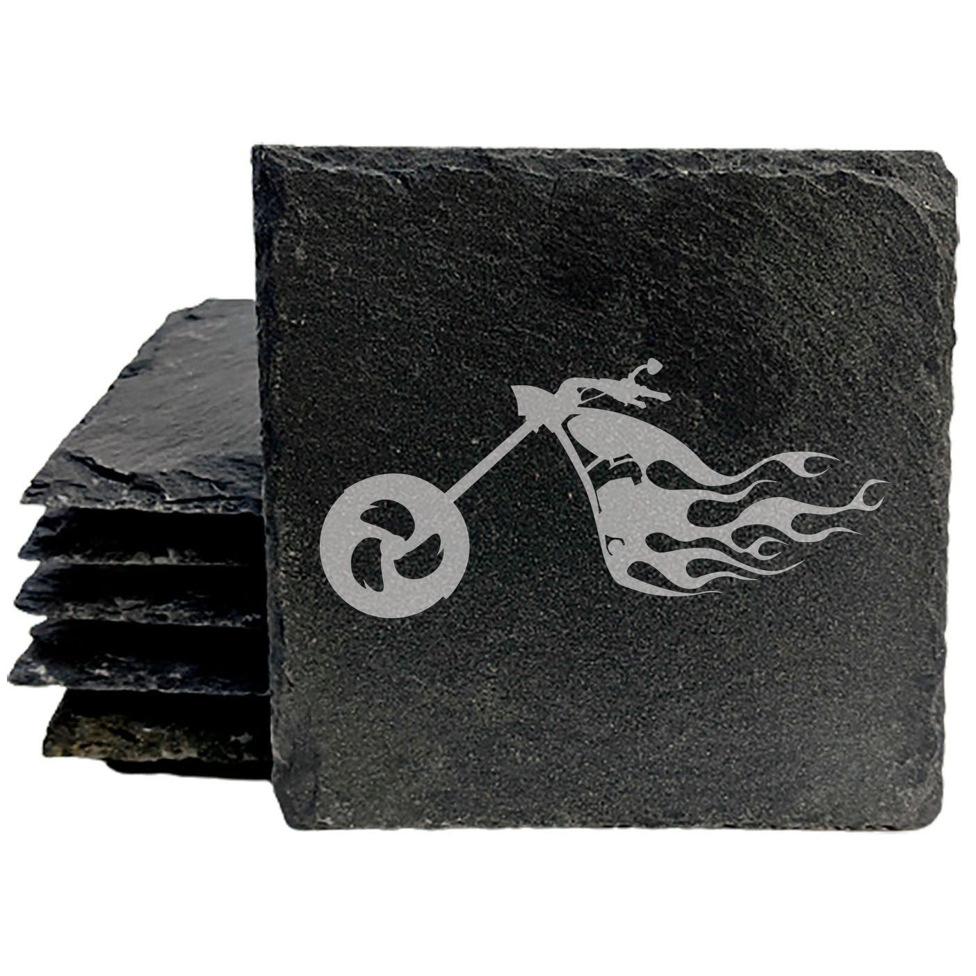 Ride the Fire: Flaming Chopper Motorcycle Coasters
