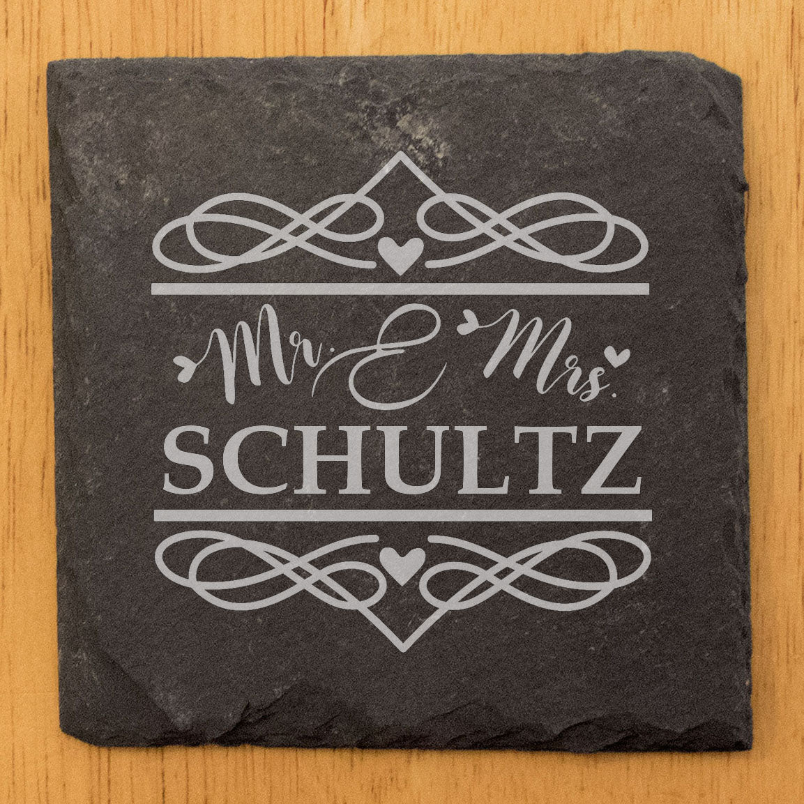 Celebrate Together: Personalized Mr. & Mrs. Coasters